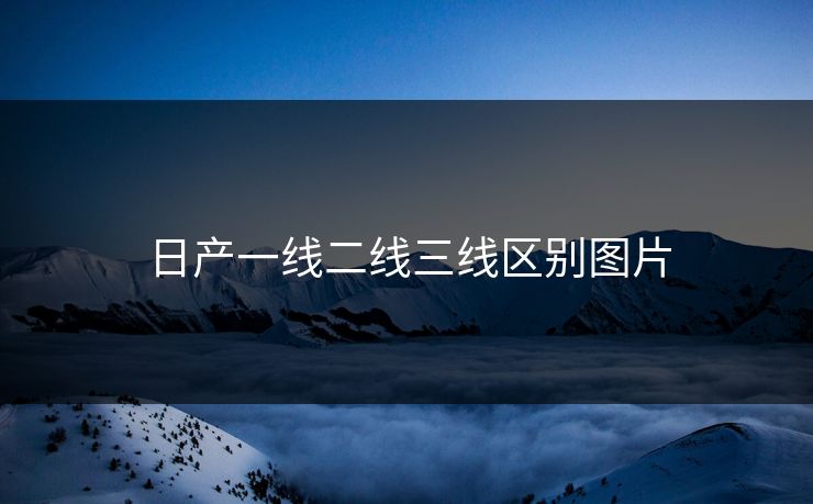 日产一线二线三线区别图片